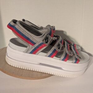 Nike Women's Sandals - Gray, Red, Blue